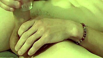 hey, join this intense cum session with homemade assplay and monster cock handjob action