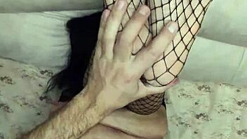 Intense Anal Session With Wife Wearing Fishnet Stockings In Homemade Close-Up Pov