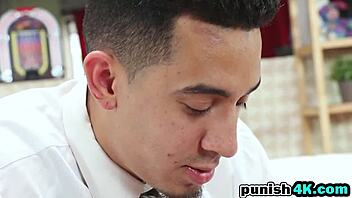 i got punished riding shaved pussy on cock in garage as blonde teen ally berry