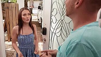 Veronica Church Rides Neighbor In Doggystyle Missionary Cowgirl With Pussy Licking