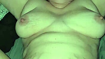 Pregnant woman experiences deep creampie. Her fat tits bounce during intense orgasmic session.