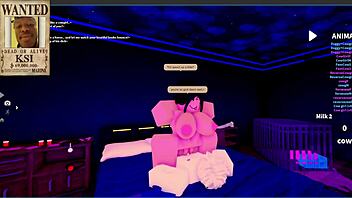 oh man i finally met my dream goth mommy with big tits and ass in this wild roblox condo rp we rode cowgirl style on that monster cock