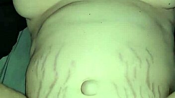 Pregnant woman experiences deep creampie. Her fat tits bounce during intense orgasmic session.