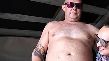 Stepsister gets so turned on when I touch her pussy while she strokes my cock to massive cumshot