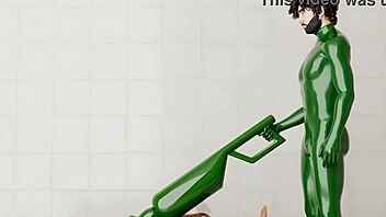 Guy Uses Rotating Machine On Another Guy For Fun