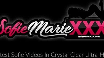 sofiemariexxx features amazing milf sofie marie posing teasingly in her kitchen with natural tits on display