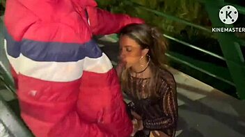 Old Brunette's First Public Fetish