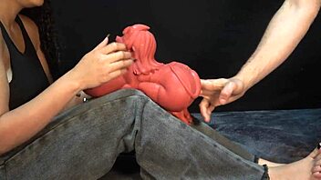 Oh wow, two demons face to face, I ate the cum comin' out of her doll's mouth xattlalust