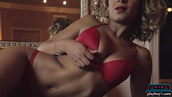 Latina Milf Beauties Alisette Rodriguez and Brittani Jade Strip Seductively for Playboy