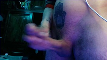 i feel excited watching big load of jizz cum out from my long thick monster cock in amateur handjob