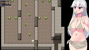 offering my hole to the shrine maiden feeder in ero-dungeon - part 2 first game over i fell into nut room full of monsters