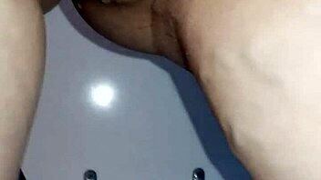 Pregnant Woman Uses Public Toilet Outdoors