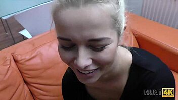 I pickup blue-eyed Czech girl for cash sex with stranger uh