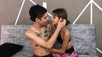 In the house alone, the Colombian college beauty experienced her first intense interracial session with dirty talk and domination.