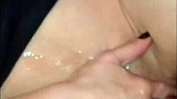 brunette slut gets anal fucked by a guy in feminine clothes while moaning loudly until he cums inside her huge ass