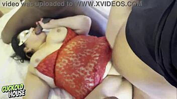 Married woman lets friends bang her while husband watches in wild interracial gangbang 😏🔥