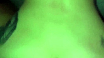 Amateur performs a sloppy wet blowjob in the narrative scene.