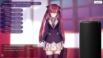 Oh, this hentai game live2 5d hypnoapp is turning Karen into a wet sow right in the corridor!