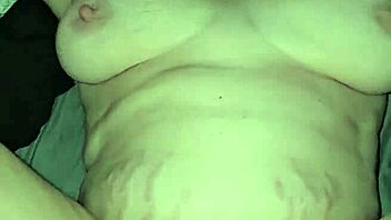 Pregnant woman experiences deep creampie. Her fat tits bounce during intense orgasmic session.