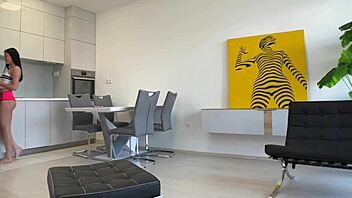 Why ignore me, sugar daddy? Watch this hot petite Russian girl fuck hard after being overlooked!