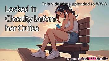 Intense Audio Tale! Your Girlfriend Locks You in Chastity Before Her Wild Cruise Adventure