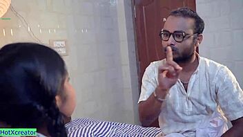 naughty teacher seduced his 18 year old cute student into reality sex