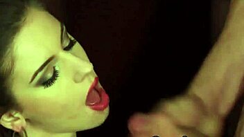 Hey, why does this kinky beauty gulp all the cum load on her face after that wild blowjob?