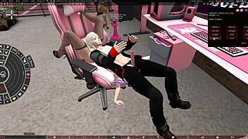 Intense Reality Fucking With Vtuber In Second Life Adventure