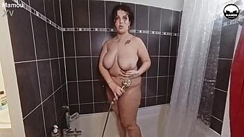 I lick and pound this 18-year-old beauty Melania Torres in passionate homemade shower session