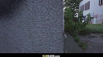 i'm choking on that massive cock while masturbating publicly in the car