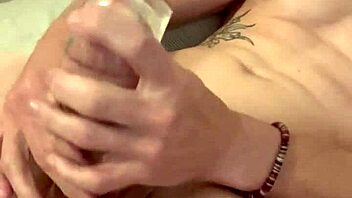 hey, join this intense cum session with homemade assplay and monster cock handjob action