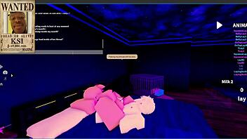 oh man i finally met my dream goth mommy with big tits and ass in this wild roblox condo rp we rode cowgirl style on that monster cock