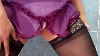 Subtly Teasing As I Masturbate Wearing A White Garter And Thong In Usa Style