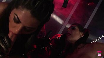 Hard Dick And Two Strapons Satisfy Bound Brunettes