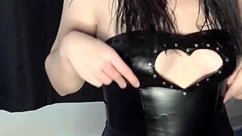 What if this goddess with big ass teases her clit and holes with dildo and buttplug?