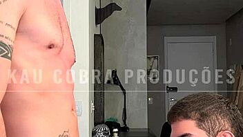 Oh man, I-I sat down hard on Kau Cobra's 25cm monster cock, feeling every inch deep in my ass!