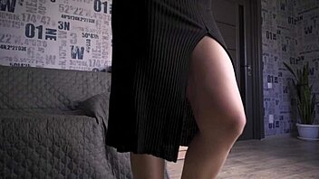 Secretary Legs Tease In Over The Knee Slit Skirt With Ballerina Feet And Long Legs At Work Fetish