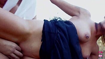 i found this muscular guy in the forest who pounded my tight ebony pussy hard doggystyle until cum filled my mouth