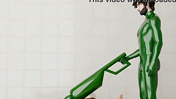 Guy Uses Rotating Machine On Another Guy For Fun