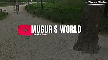 behind the scenes with brunette alice maze preparing for a show