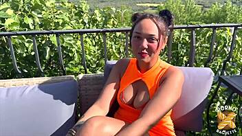 Elektra craves two cocks to satisfy her