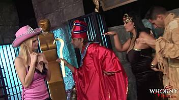 i joined this wild group of hot babes in lingerie for a crazy orgy with riding and licking pussies on the couch