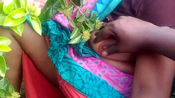 do you want to see this indian beauty's boobs in a homemade video with her roommate outdoors?