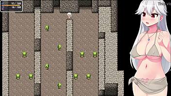 offering my hole to the shrine maiden feeder in ero-dungeon - part 2 first game over i fell into nut room full of monsters