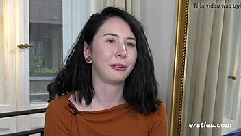 Exclamatory-Raw Solo Brunette With Shaved Tight Pussy Fingers Hard To Orgasm In German Style!