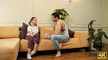 Oh Damn, Rim4K Presents Russian Teen Mistress in Stockings Delivering Intense Rimjob Action!