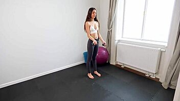 Fuck And Creampie In Ass Of French Gym Girl Candie Luciani