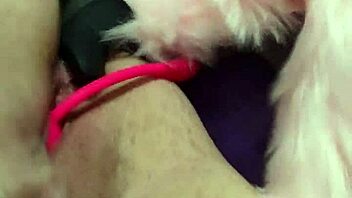 In a solo session, the chubby milf indulges in double penetration with toys, exploring her fat ass and bbw curves.