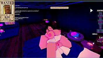 oh man i finally met my dream goth mommy with big tits and ass in this wild roblox condo rp we rode cowgirl style on that monster cock