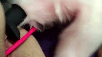 In a solo session, the chubby milf indulges in double penetration with toys, exploring her fat ass and bbw curves.